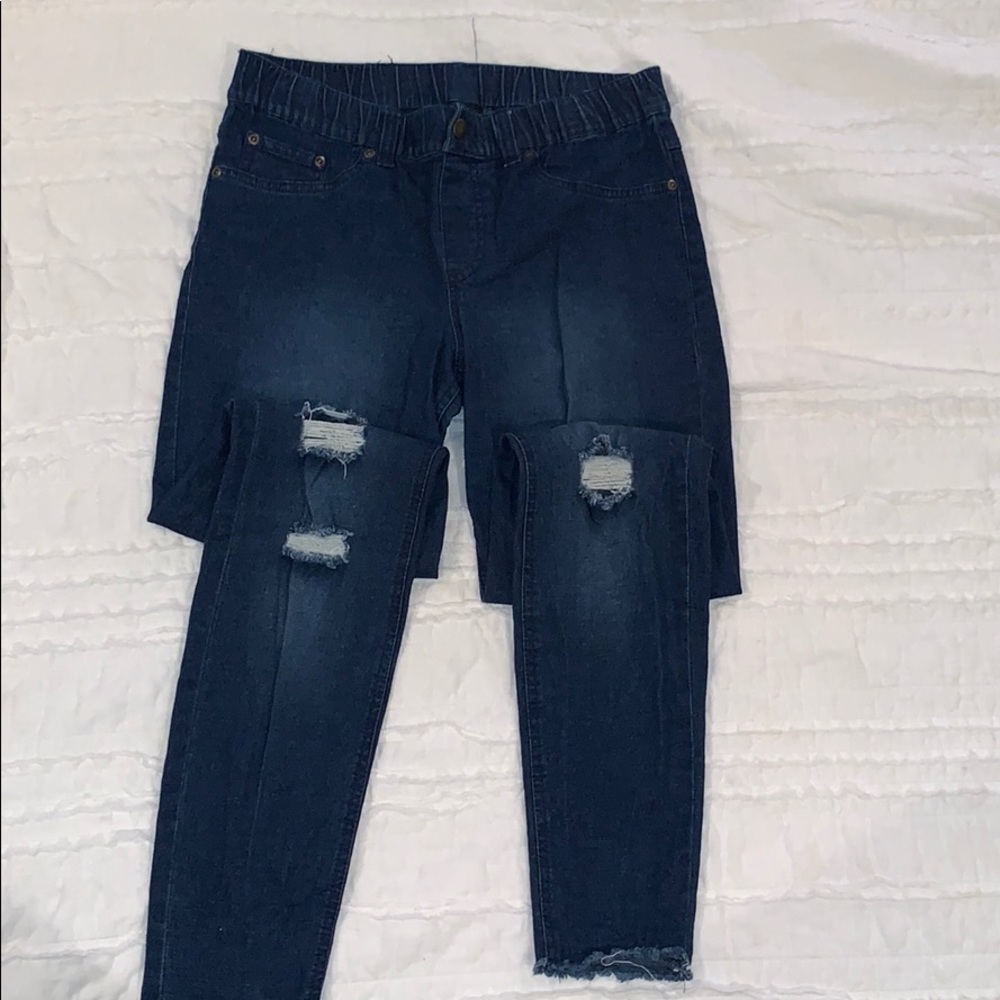 Hue distressed Jean Jeggings